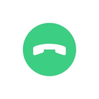 Beyaz arkaplanda telefon simgesi vektörü