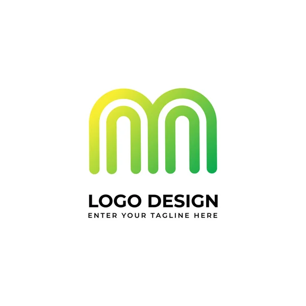 Letra Diseño Logotipo Moderno — Archivo Imágenes Vectoriales