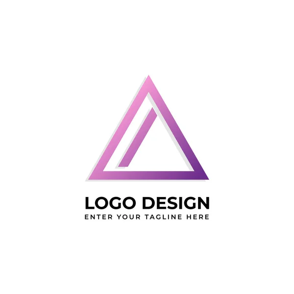 手紙現代的なロゴデザイン — ストックベクタ