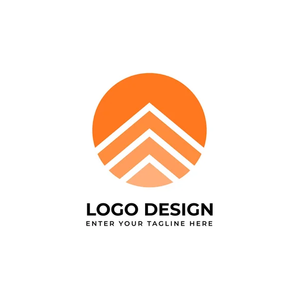 Δημιουργική Αφηρημένη Εικόνα Διάνυσμα Λογότυπο Για Τις Επιχειρήσεις — Διανυσματικό Αρχείο