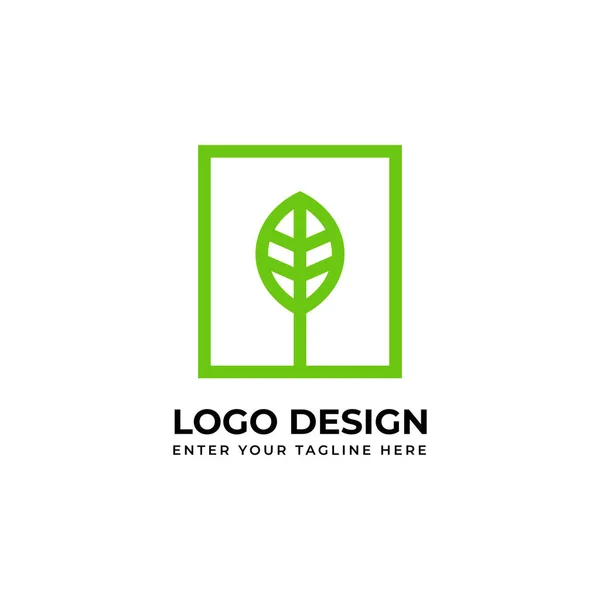 Kreatywny Liść Logo Wektor Wizerunek Dla Biznesu — Wektor stockowy