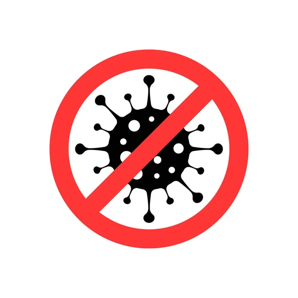 Aviso Coronavírus Prevenir Parar Coronavirus Epidemia Vírus Corona Perigo Vírus —  Vetores de Stock