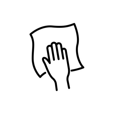 Kolay temiz yüzey simgesi vektörü