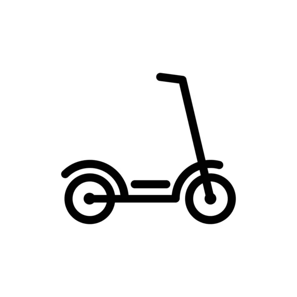 Scooter Icon Line Concept Vector Illustration — Stock Vector