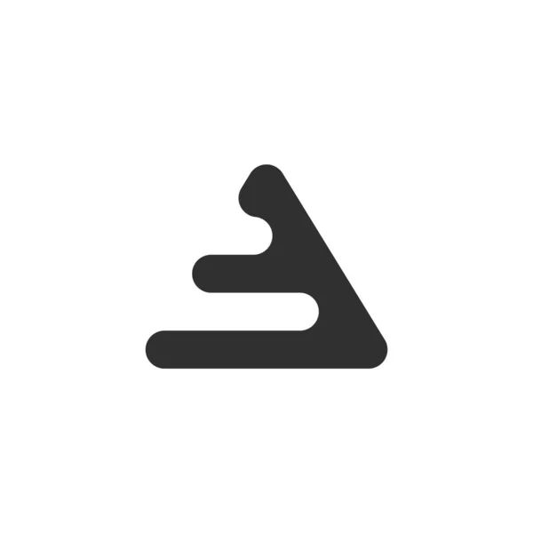 Triangel Vektor Logotyp Ikon För Att Starta Ditt Företag — Stock vektor