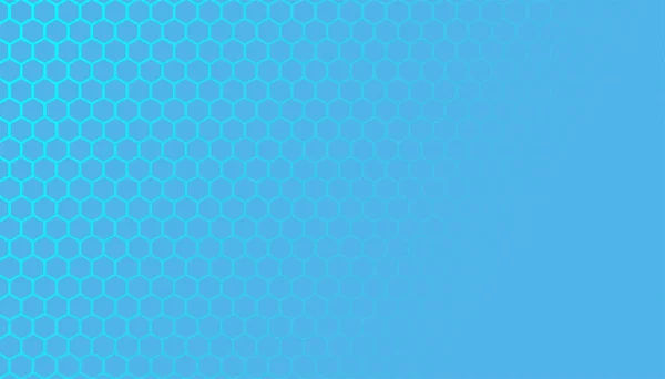 Modèle Maille Hexagonale Nid Abeille Bleu Avec Espace Texte Vecteur — Image vectorielle