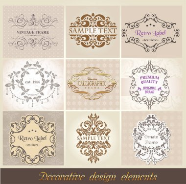 Vintage Design EPS tırmanma koleksiyonu V5, zarif tasarım, vintage model, vektör, eps, Davetiyeler, Baskılar, El Sanatları için klasik dekorasyon