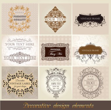 Vintage Design EPS tırmanma koleksiyonu V5, zarif tasarım, vintage model, vektör, eps, Davetiyeler, Baskılar, El Sanatları için klasik dekorasyon
