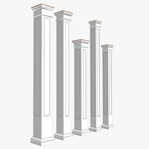 Architettura Colonne Travi Decorazione Architettonica Stili Architettonici Architettura Greca Fontane — Foto Stock