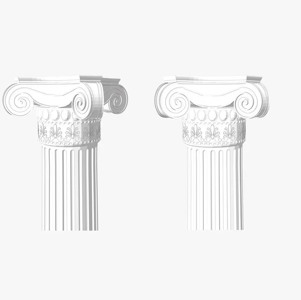 Architettura Colonne Travi Decorazione Architettonica Stili Architettonici Architettura Greca Fontane — Foto Stock