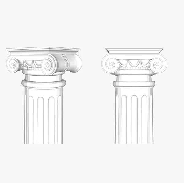 Architettura Colonne Travi Decorazione Architettonica Stili Architettonici Architettura Greca Fontane — Foto Stock