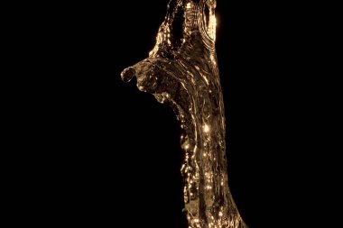 Siyah arka planda petrol jeti