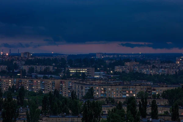 Kvällsindustristad Östeuropa — Stockfoto