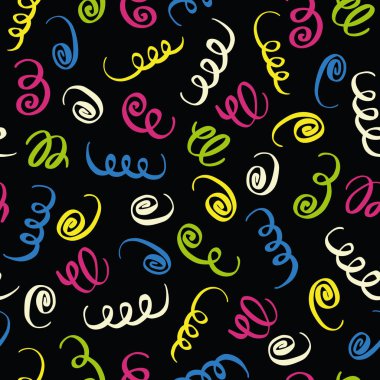 Vektör kutlaması renksiz desen. Basit karalama flamalı el çizimi tekrarlandı. Arka plan, duvar kağıdı, ambalaj kağıdı, ambalaj, parti, yeni yıl tasarımı için harika..