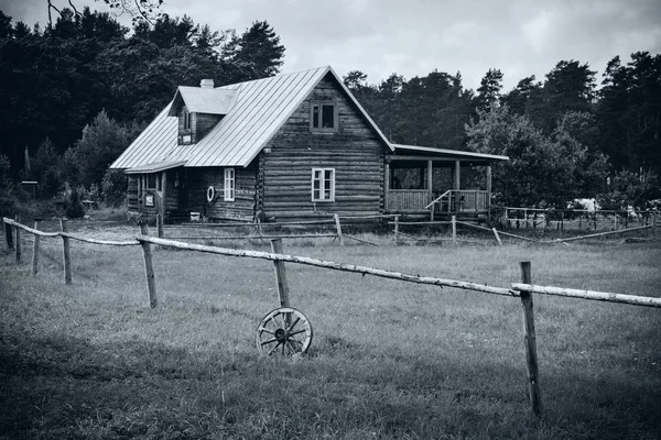 Stary Dom Wyspa Konevets Jezioro Ladoga Rosja — Zdjęcie stockowe