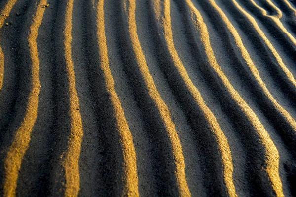 Κυματισμοί Άμμου Στην Ακτή Του Κόλπου Της Φινλανδίας — Φωτογραφία Αρχείου