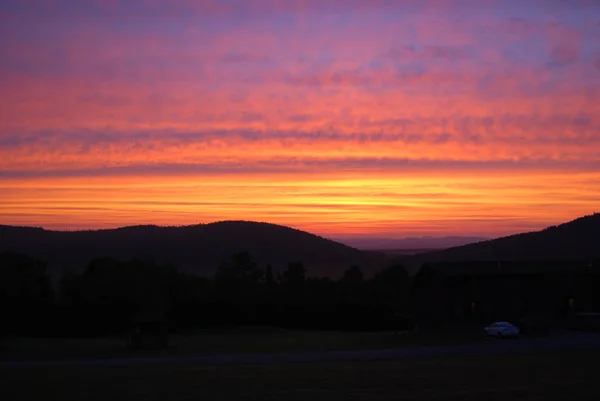 Piękny Zachód Słońca Maine — Zdjęcie stockowe