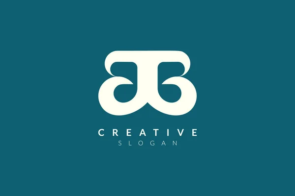 Diseño Del Logo Del Monograma Que Combina Las Letras Diseño — Vector de stock