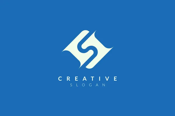 Desenhe Uma Letra Abstrata Logo Design Ilustração Vetorial Minimalista Moderno —  Vetores de Stock