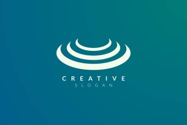 Sahne logosu tasarımı. Toplum, iş ve ürün markaları için minimalist ve modern vektör illüstrasyon tasarımı.
