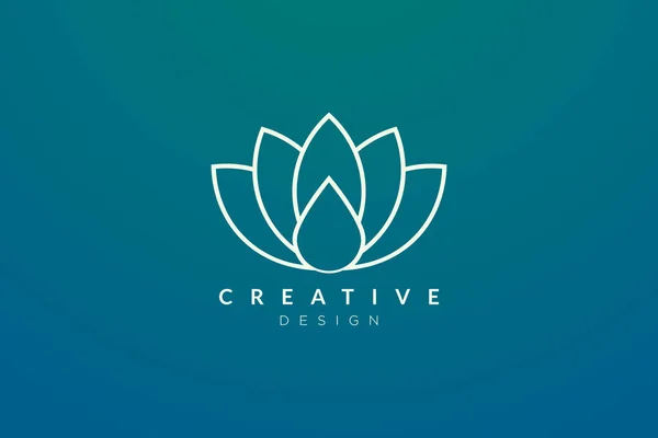 Diseño Flores Abstractas Logotipo Hoja Para Spa Hotel Belleza Salud — Vector de stock