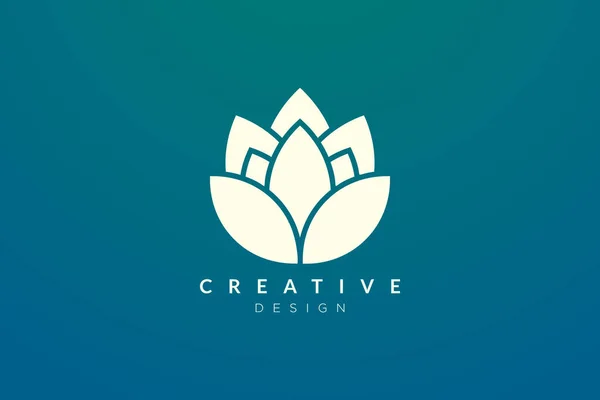 Design Abstrait Fleur Feuille Logo Pour Spa Hôtel Beauté Santé — Image vectorielle
