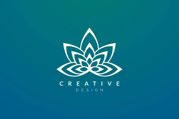 Design Abstrait Fleur Feuille Logo Pour Spa Hôtel Beauté Santé — Image vectorielle