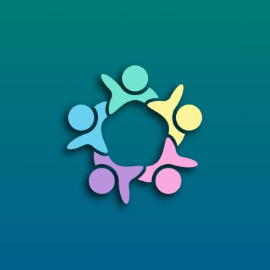 İnsanlar birbirlerine sarılır ya da birlikte çalışırlar..