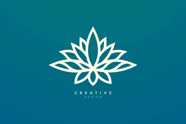 Design Abstrait Fleur Feuille Logo Pour Spa Hôtel Beauté Santé — Image vectorielle