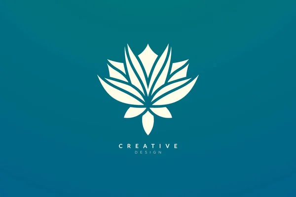 Design Abstraktní Květinové Listové Logo Pro Lázně Hotel Krásu Zdraví — Stockový vektor