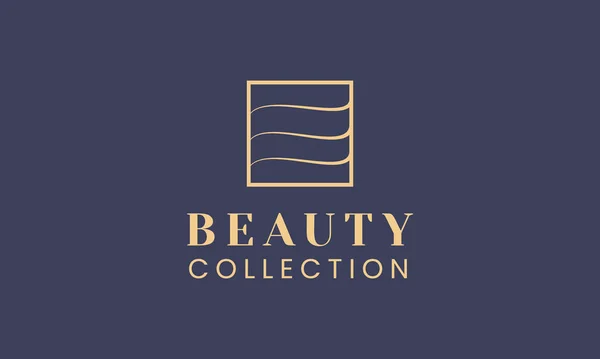 Plantilla Logotipo Salón Belleza Femenina Moda Costosa Para Mujer — Vector de stock