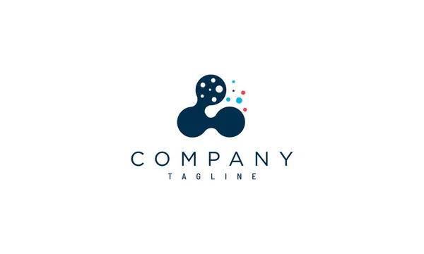 Logo Design Für Datenbank Oder Netzwerktechnologie Unternehmen — Stockvektor