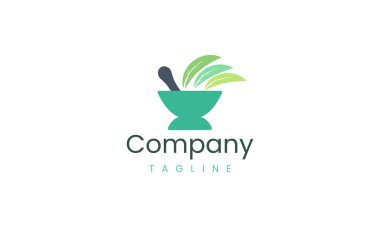 Eczane için uygun ilaç kasesi logo tasarımı şablonu