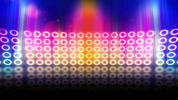 Achtergrond Van Lege Kamer Met Spots Lichten Abstract Sprankelende Achtergrond — Stockfoto