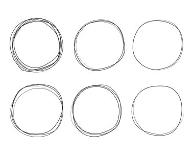 El çizimi çember / vektör