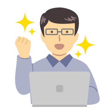 Mavi elbiseli / neşeli adamlar