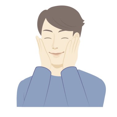 Erkeklerin tasviri / çok memnun