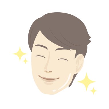 Sakallı erkekler illüstrasyon / vektör