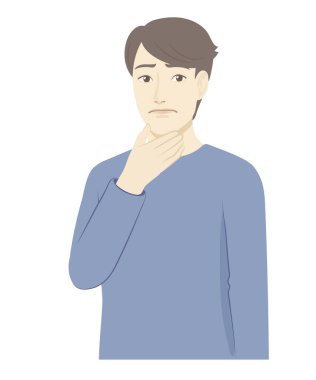 Bir adamın tasviri / endişeli