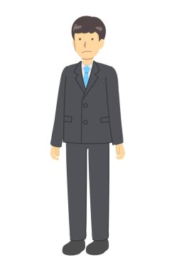 Takım elbiseli bir adam.