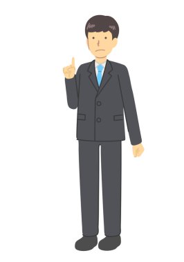 Erkekler bir puanlık takım elbise giyiyor.