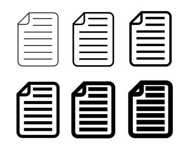 Dosya simgesi kümesi / vektörü