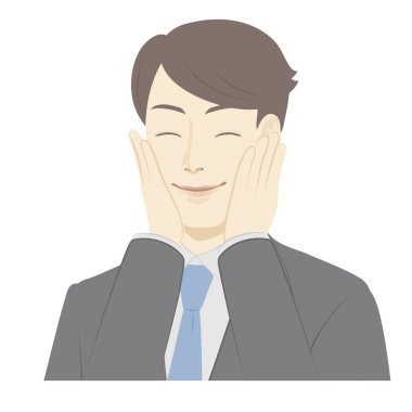 Erkeklerin tasviri / çok memnun