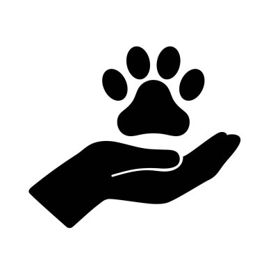 Paws illüstrasyon simgesi malzeme / vektörü