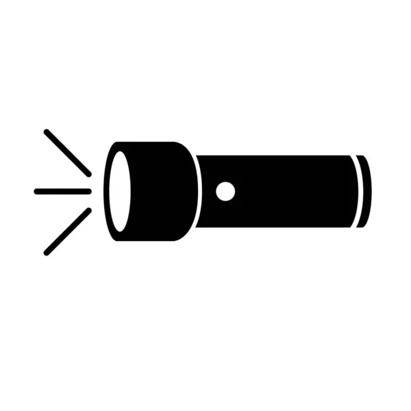 Flashlight Icon Illustration Material Vector — 스톡 벡터