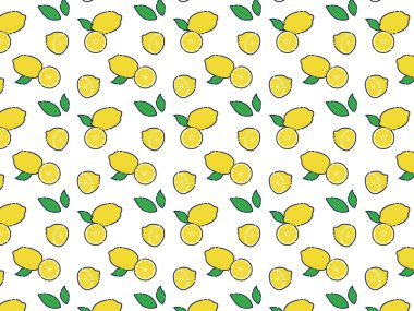 Lemon arkaplan illüstrasyon materyali / vektörü