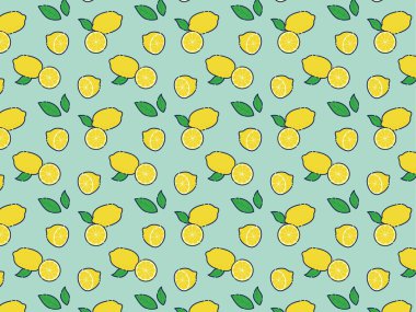 Lemon arkaplan illüstrasyon materyali / vektörü