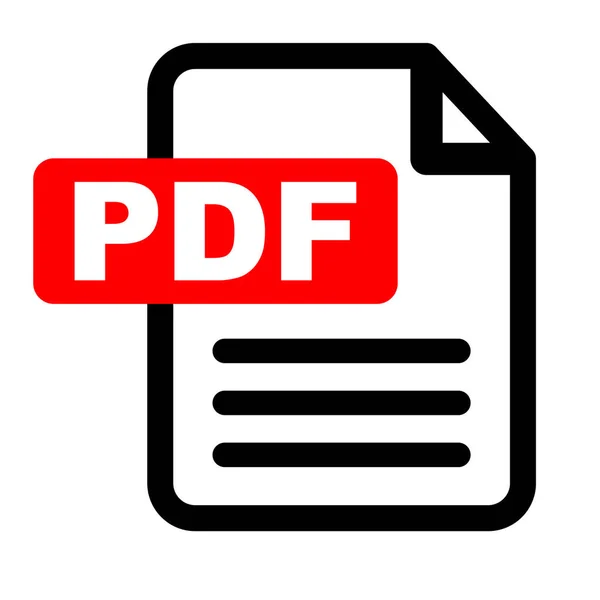 Pdf图标材料插图 — 图库矢量图片