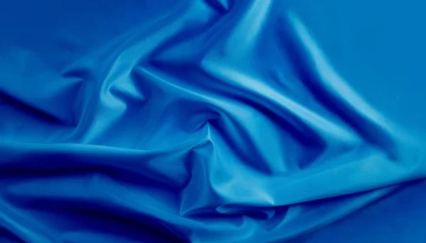 Krásné Abstraktní Modré Hedvábí Pozadí — Stock fotografie