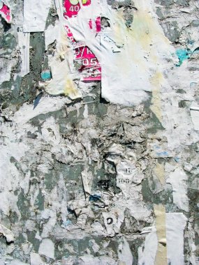 Eski çentikli reklam panoları yırtık poster kağıtları, şehir dokusu Soyut Çerçeve Arkaplan Buruşuk Yaratıcı Tasarım Grafikleri